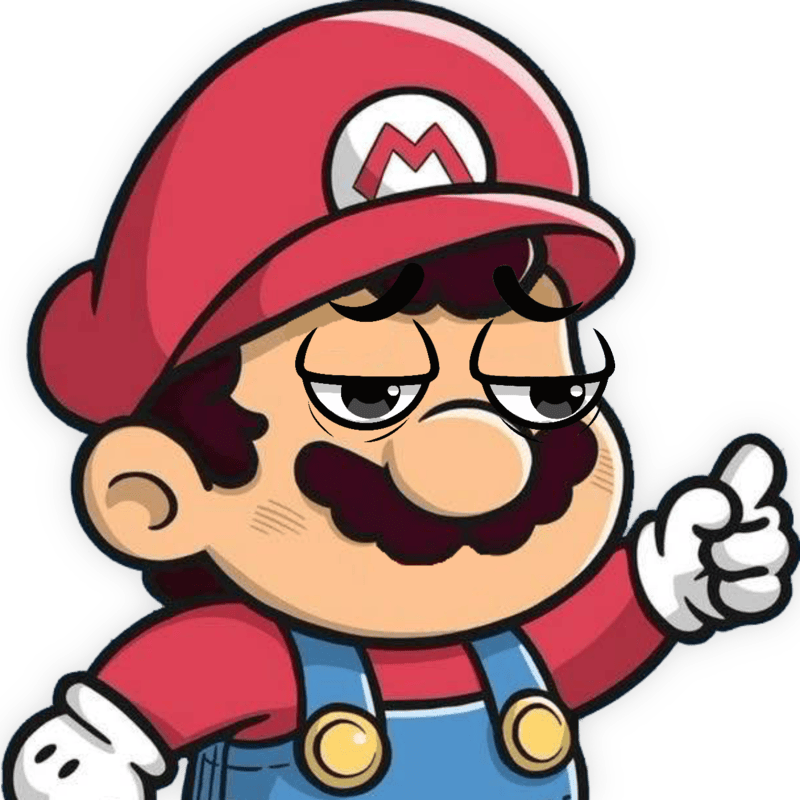 mario saddepressed Discord emoji — free static PNG download