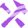 shiny purple staff Discord emoji — free static PNG download