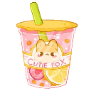 bubbletea fox Discord emoji — free static PNG download
