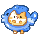 fishy kitten Discord emoji — free static PNG download