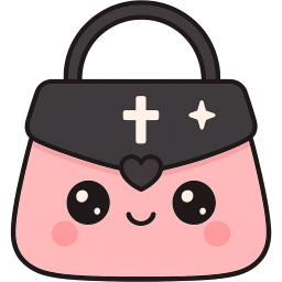 goth purse Discord emoji — free static PNG download