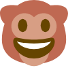 happy monke Discord emoji — free static PNG download