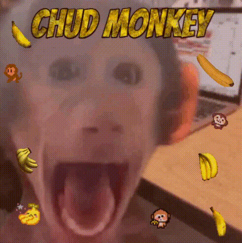 chud monkey Discord emoji — free animated GIF download