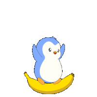 pengu banana Discord emoji — free animated GIF download
