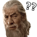 Baffled Gandalf Discord emoji — free static PNG download