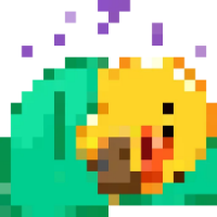 8bitduck sleeping Discord emoji — free static PNG download