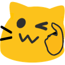 blobcat smart Discord emoji — free static PNG download