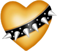 gold heart bulldogcollar Discord emoji — free static PNG download