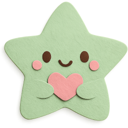 green cute star Discord emoji — free static PNG download