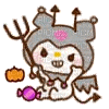 kuromi devil halloween Discord emoji — free animated GIF download