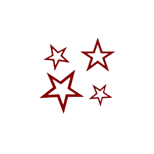 red glam stars Discord emoji — free static PNG download