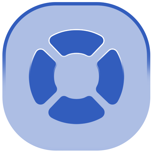 support blue shiny Discord emoji — free static PNG download