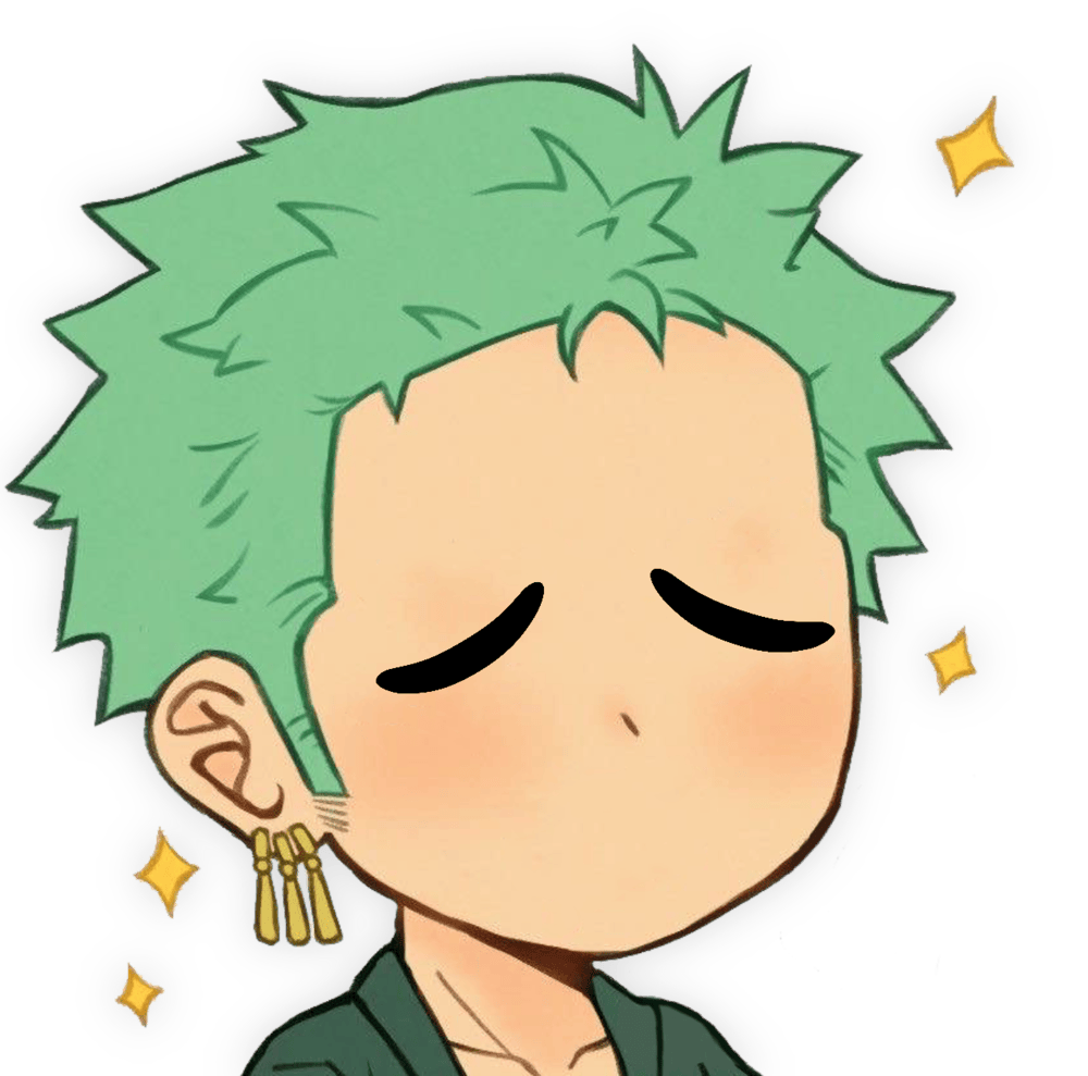 zoro sad Discord emoji — free static PNG download