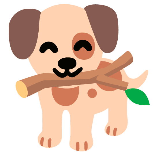 happy dog Discord emoji — free static PNG download