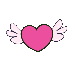 pinkflyingheart Discord emoji — free animated GIF download