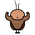 muscle roach Discord emoji — free animated GIF download