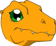 Agumon Discord emoji — free static PNG download
