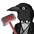 CrowBan Discord emoji — free static PNG download