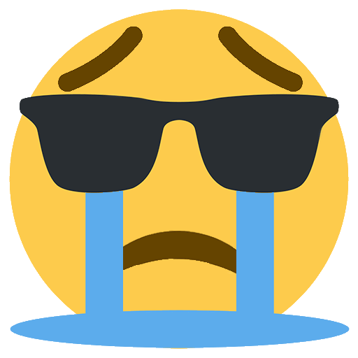 CryingCool Discord emoji — free static PNG download