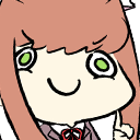 ddlc_monika_derp Discord emoji — free static PNG download