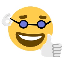 emojiwithglasses Discord emoji — free static PNG download