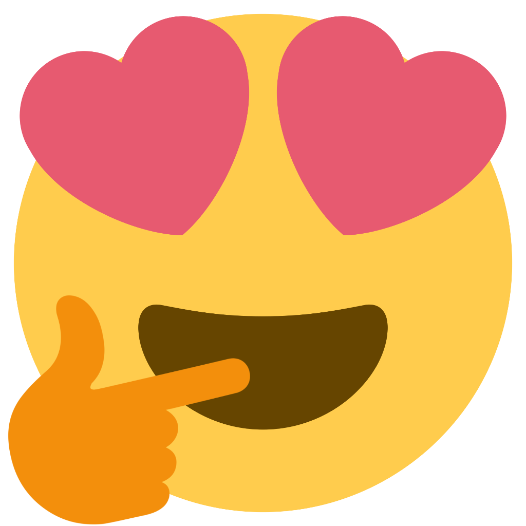 HeartEyesThinking Discord emoji - free download
