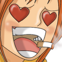 INTSL_Nami_Sanji_heart_eyes Discord emoji — free static PNG download