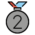 2nd place medal Discord emoji — free static PNG download