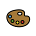 artist palette Discord emoji — free static PNG download