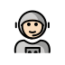 astronaut: light skin tone Discord emoji — free static PNG download