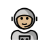 astronaut: medium-light skin tone Discord emoji — free static PNG download