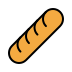baguette bread Discord emoji — free static PNG download