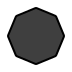 black octagon Discord emoji — free static PNG download