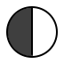 circle with left half black Discord emoji — free static PNG download