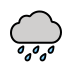 cloud with rain Discord emoji — free static PNG download