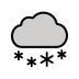 cloud with snow Discord emoji — free static PNG download