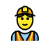 construction worker Discord emoji — free static PNG download