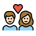 couple with heart: light skin tone Discord emoji — free static PNG download