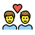 couple with heart: man, man Discord emoji — free static PNG download