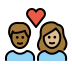 couple with heart: person, person, medium-dark skin tone, medium-light skin tone Discord emoji — free static PNG download