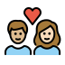 couple with heart: person, person, medium-light skin tone, light skin tone Discord emoji — free static PNG download