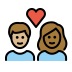 couple with heart: person, person, medium-light skin tone, medium-dark skin tone Discord emoji — free static PNG download