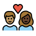 couple with heart: person, person, medium skin tone, dark skin tone Discord emoji — free static PNG download