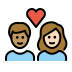 couple with heart: person, person, medium skin tone, light skin tone Discord emoji — free static PNG download