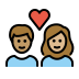 couple with heart: person, person, medium skin tone, medium-light skin tone Discord emoji — free static PNG download