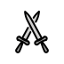 crossed swords Discord emoji — free static PNG download
