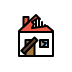 derelict house Discord emoji — free static PNG download