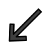down-left arrow Discord emoji — free static PNG download