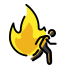 evacuate fire Discord emoji — free static PNG download