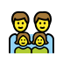 family: man, man, girl, girl Discord emoji — free static PNG download